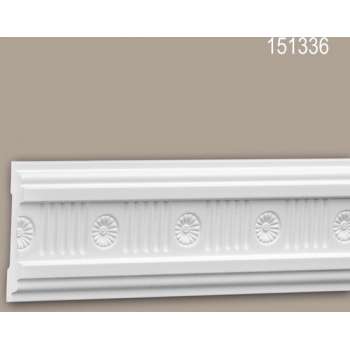 Wandlijst 151336 Profhome Lijstwerk Sierlijst neo-classicisme stijl wit 2 m