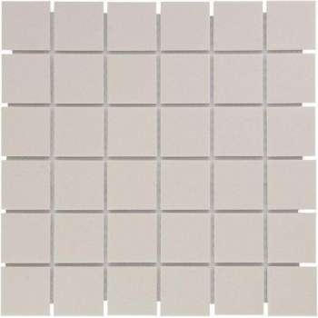 The Mosaic Factory London mozaïektegel 4.8x4.8x0.6cm voor vloer voor binnen en buiten vierkant Keramiek Wit
