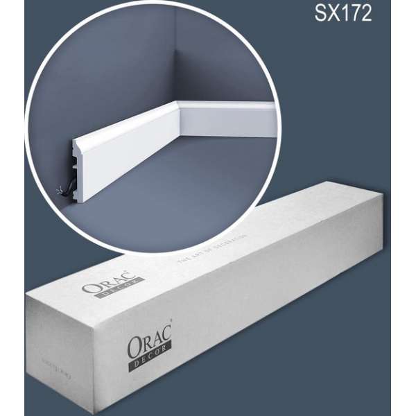 Orac Decor SX172-box-10 AXXENT 1 doos 10 stukken Plinte 20 m Orac Decor SX172-box-10 AXXENT 1 doos 10 stukken Plinte 20 m