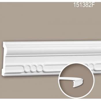 Wandlijst 151382F Profhome Lijstwerk flexibele lijst Sierlijst neo-empire stijl wit 2 m
