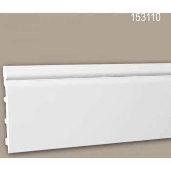 Plint 153110 Profhome Lijstwerk Sierlijst neo-classicisme stijl wit 2 m