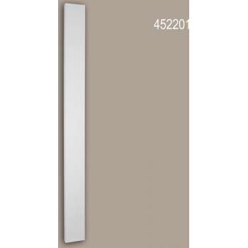 Pilaster schacht Profhome 452201 Gevelelement Pilaster Wandpijler Exterieur lijstwerk Ionische stijl wit