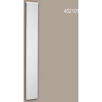 Pilaster schacht Profhome 452101 Gevelelement Pilaster Wandpijler Exterieur lijstwerk toscaans stijl wit