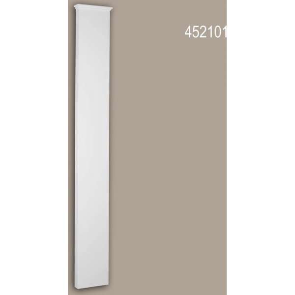 Pilaster schacht Profhome 452101 Gevelelement Pilaster Wandpijler Exterieur lijstwerk toscaans stijl wit Pilaster schacht Profhome 452101 Gevelelement Pilaster Wandpijler Exterieur lijstwerk toscaans stijl wit