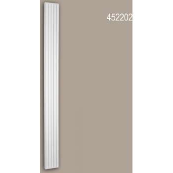Pilaster schacht Profhome 452202 Gevelelement Pilaster Wandpijler Exterieur lijstwerk Ionische stijl wit