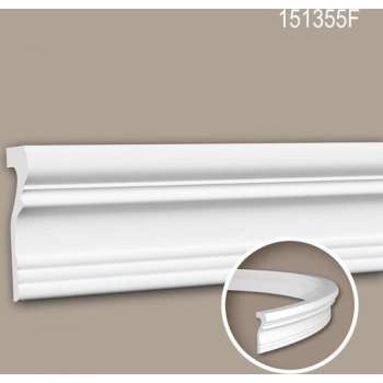 Wandlijst 151355F Profhome Lijstwerk flexibele lijst Sierlijst neo-classicisme stijl wit 2 m
