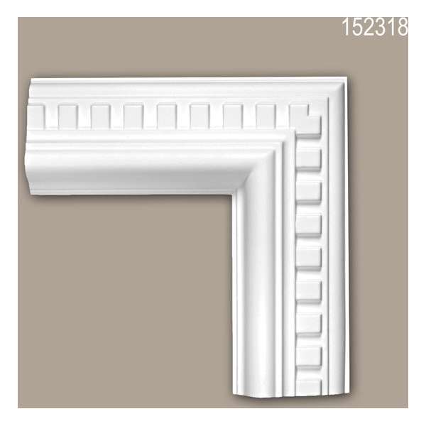 Hoekstuk 152318 Profhome Sierelement neo-classicisme stijl wit Hoekstuk 152318 Profhome Sierelement neo-classicisme stijl wit