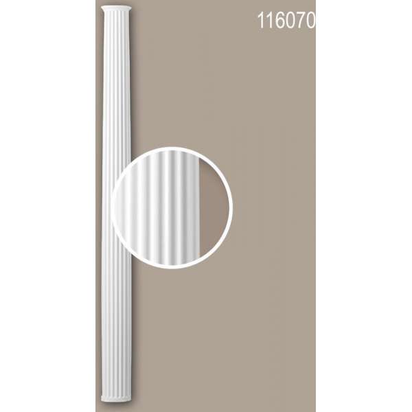 Halve zuilen schacht 116070 Profhome Zuil Sierelement neo-classicisme stijl wit Halve zuilen schacht 116070 Profhome Zuil Sierelement neo-classicisme stijl wit