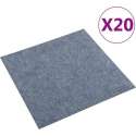 vidaXL Tapijttegels 20 st 5 m² blauw