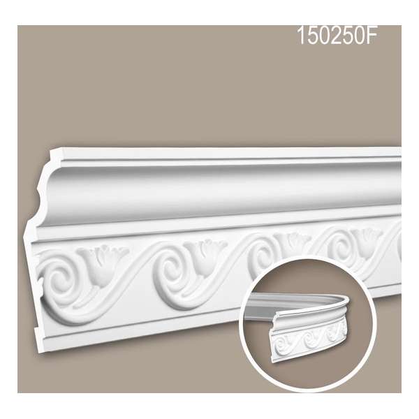 Kroonlijst 150250F Profhome Lijstwerk flexibele lijst Sierlijst neo-classicisme stijl wit 2 m Kroonlijst 150250F Profhome Lijstwerk flexibele lijst Sierlijst neo-classicisme stijl wit 2 m