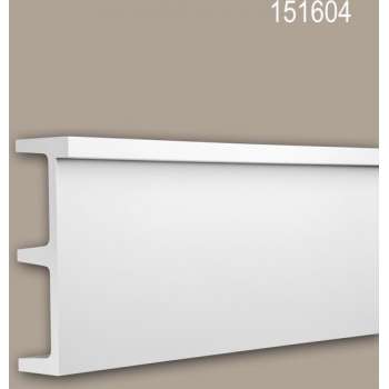 Wandlijst 151604 Profhome Lijstwerk Sierlijst Frieslijst modern design wit 2 m
