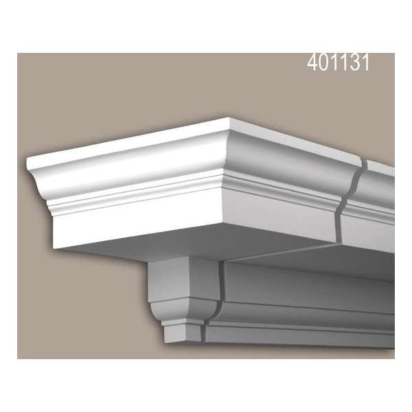 Eindelement Profhome 401131 Exterieur lijstwerk Sierelement Gevelelement neo-classicisme stijl wit Eindelement Profhome 401131 Exterieur lijstwerk Sierelement Gevelelement neo-classicisme stijl wit