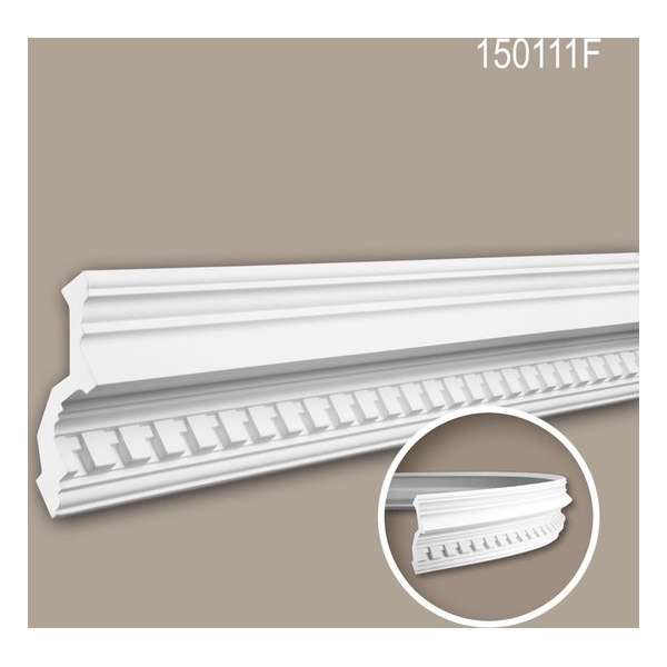 Kroonlijst 150111F Profhome Sierlijst flexibele lijst Lijstwerk neo-classicisme stijl wit 2 m Kroonlijst 150111F Profhome Sierlijst flexibele lijst Lijstwerk neo-classicisme stijl wit 2 m