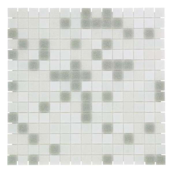 The Mosaic Factory Amsterdam mozaïektegel 2x2x0.4cm voor wand en vloer voor binnen en buiten vierkant Glas Donker Grijs Mix The Mosaic Factory Amsterdam mozaïektegel 2x2x0.4cm voor wand en vloer voor binnen en buiten vierkant Glas Donker Grijs Mix