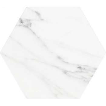 Hexagon tegel | Cosmo | 20 x 24 cm | Wit