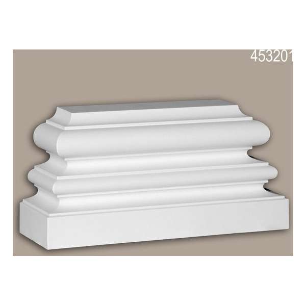 Pilaster voetstuk Profhome 453201 Gevelelement Pilaster Wandpijler Exterieur lijstwerk Ionische stijl wit Pilaster voetstuk Profhome 453201 Gevelelement Pilaster Wandpijler Exterieur lijstwerk Ionische stijl wit