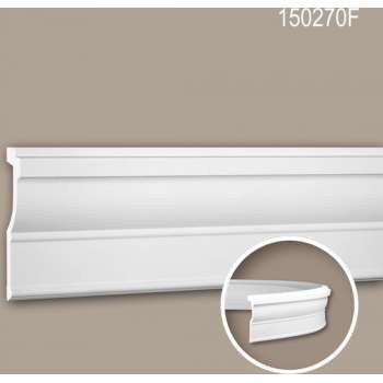 Kroonlijst 150270F Profhome Lijstwerk flexibele lijst Sierlijst neo-classicisme stijl wit 2 m