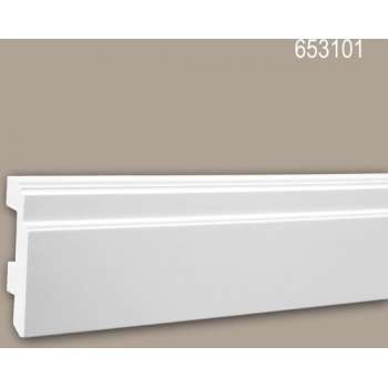 Plint 653101 Profhome Lijstwerk Sierlijst modern design wit 2 m