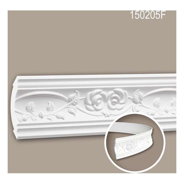 Kroonlijst 150205F Profhome Sierlijst flexibele lijst Lijstwerk neo-renaissance stijl wit 2 m Kroonlijst 150205F Profhome Sierlijst flexibele lijst Lijstwerk neo-renaissance stijl wit 2 m