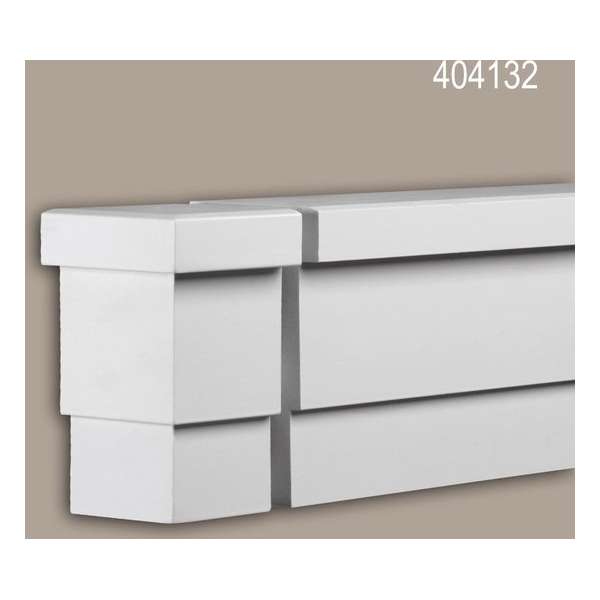 Eindelement Profhome 404132 Exterieur lijstwerk Sierelement Gevelelement modern design wit Eindelement Profhome 404132 Exterieur lijstwerk Sierelement Gevelelement modern design wit
