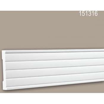 Wandlijst 151316 Profhome Lijstwerk Sierlijst modern design wit 2 m