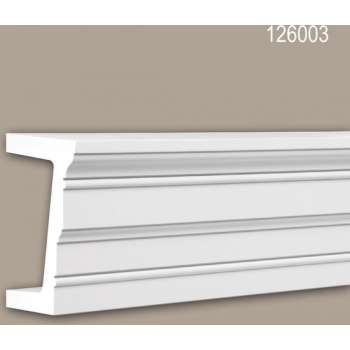Architraaf 126003 Profhome Deuromlijsting modern design wit 2 m
