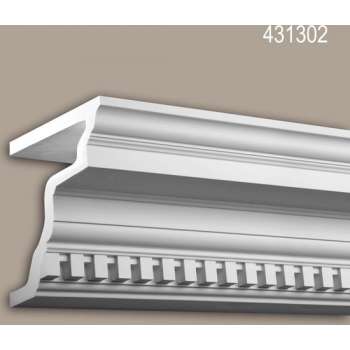 Kroonlijst Profhome 431302 Gevel profiel Sierlijst Lijstwerk tijdeloos klassieke stijl wit 2 m