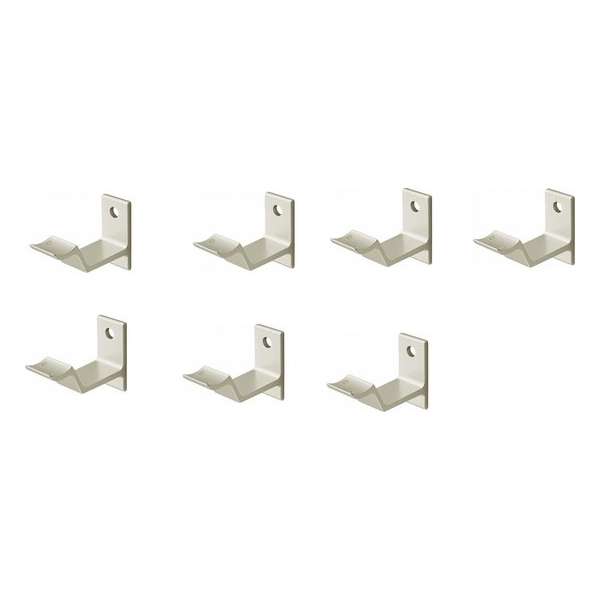 Leuninghouder Nieuw zilver - Keilboutbevestiging - Hol zadel Hermeta - 3543-02- 7 stuks Leuninghouder Nieuw zilver - Keilboutbevestiging - Hol zadel Hermeta - 3543-02- 7 stuks