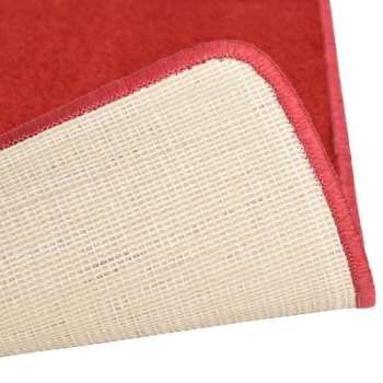 vidaXL Bedtapijten shaggy hoogpolig 3 st rood