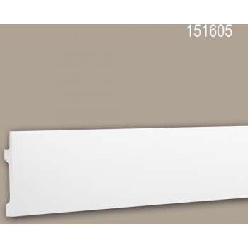 Wandlijst 151605 Profhome Lijstwerk Indirecte verlichting Sierlijst modern design wit 2 m