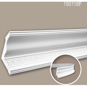 Kroonlijst 150118F Profhome Sierlijst flexibele lijst Lijstwerk neo-classicisme stijl wit 2 m