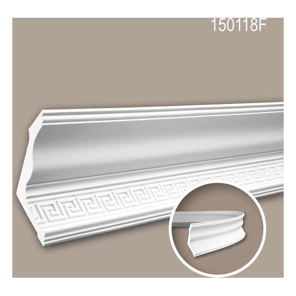 Kroonlijst 150118F Profhome Sierlijst flexibele lijst Lijstwerk neo-classicisme stijl wit 2 m Kroonlijst 150118F Profhome Sierlijst flexibele lijst Lijstwerk neo-classicisme stijl wit 2 m