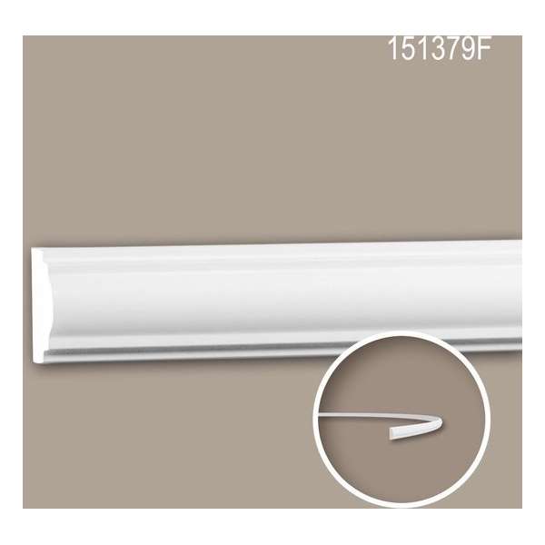 Wandlijst 151379F Profhome Lijstwerk flexibele lijst Sierlijst neo-classicisme stijl wit 2 m Wandlijst 151379F Profhome Lijstwerk flexibele lijst Sierlijst neo-classicisme stijl wit 2 m