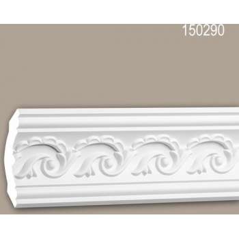 Kroonlijst 150290 Profhome Sierlijst Lijstwerk neo-empire stijl wit 2 m