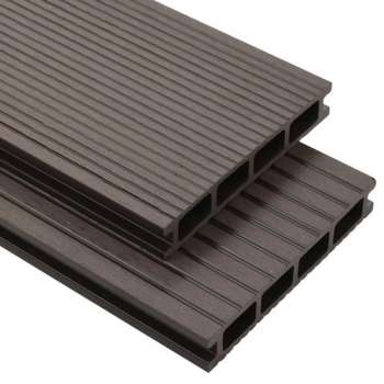 Terrasplanken HKC met accessoires 30 m² 4 m donkerbruin