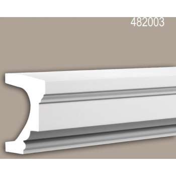 Raamrichel Profhome 482003 Exterieur lijstwerk Gevelelement Sierelement neo-classicisme stijl wit 2 m