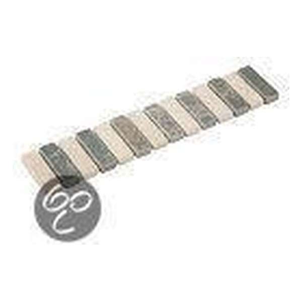 Listello Stick bianco/nero 4,7x23,5 cm - Mix Prijs per 1 stuk. Listello Stick bianco/nero 4,7x23,5 cm - Mix Prijs per 1 stuk.