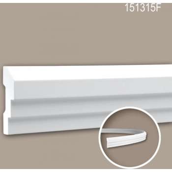 Wandlijst 151315F Profhome Lijstwerk flexibele lijst Sierlijst neo-classicisme stijl wit 2 m
