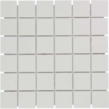 The Mosaic Factory London mozaïektegel 4.8x4.8x0.6cm voor vloer voor binnen en buiten vierkant Keramiek Super Wit