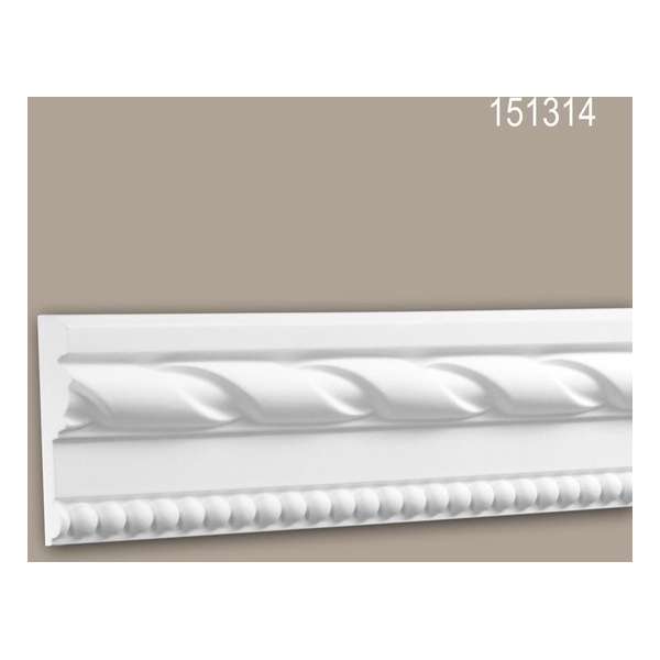 Wandlijst 151314 Profhome Lijstwerk Sierlijst neo-classicisme stijl wit 2 m Wandlijst 151314 Profhome Lijstwerk Sierlijst neo-classicisme stijl wit 2 m