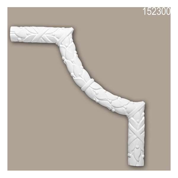 Hoekstuk 152300 Profhome Sierelement rococo barok stijl wit Hoekstuk 152300 Profhome Sierelement rococo barok stijl wit