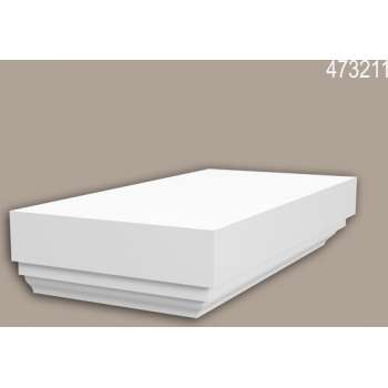 Half pilaarpet Profhome 473211 Exterieur lijstwerk Balustrade Gevelelement neo-classicisme stijl wit