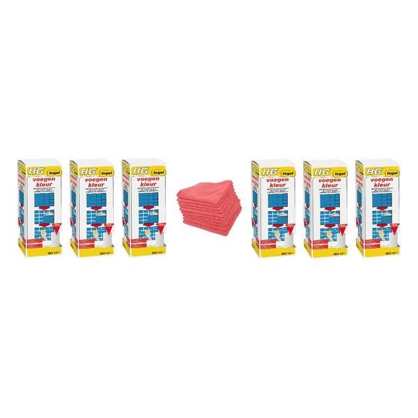 HG voegenkleur wit Doos 6 Stuks + 10 Microvezeldoeken