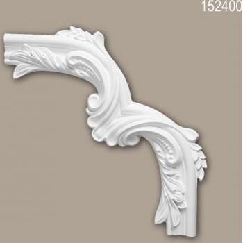 Hoekstuk 152400 Profhome Sierelement neo-classicisme stijl wit
