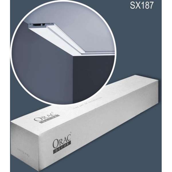 Orac Decor SX187-box MODERN HIGH LINE 1 doos 34 stukken Plint 68 m Orac Decor SX187-box MODERN HIGH LINE 1 doos 34 stukken Plint 68 m