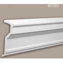 Kroonlijst Profhome 481001 Gevel profiel Sierlijst Lijstwerk neo-classicisme stijl wit 2 m