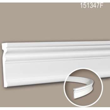 Wandlijst 151347F Profhome Lijstwerk flexibele lijst Sierlijst neo-classicisme stijl wit 2 m