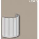 Halve zuilen segment Profhome 416005 Gevellijst Zuil Gevelelement Ionische stijl wit