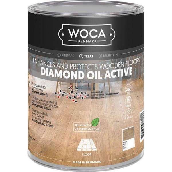 Woca Diamond Oil Active Chocolate Brown - 1 Liter Woca Diamond Oil Active Chocolate Brown - 1 Liter