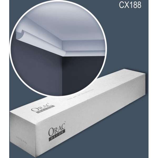 Orac Decor CX188-box AXXENT 1 doos 16 stukken Kroonlijst 32 m Orac Decor CX188-box AXXENT 1 doos 16 stukken Kroonlijst 32 m